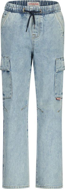 Vingino Jongens Gino Cargo In kleur Licht Indigo Maat 2, Light Indigo, 2 Jaar