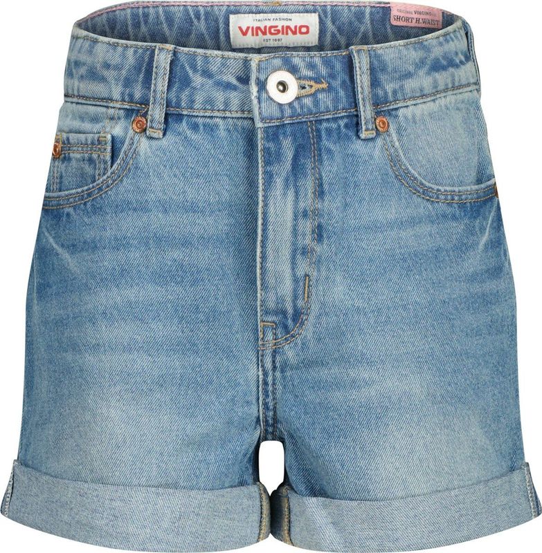 Vingino - Korte Broek - Medium Denim - Voor Meisjes