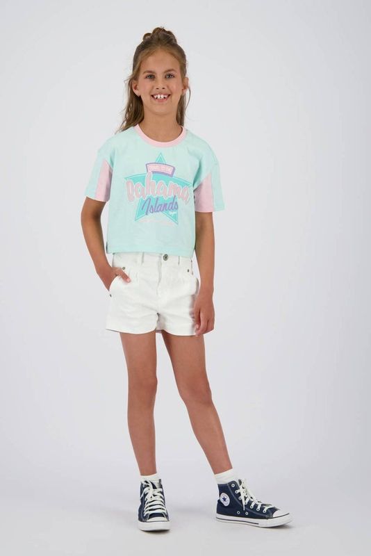 Vingino - Denim Short - Blauw - Katoen/Elastaan - High Waist