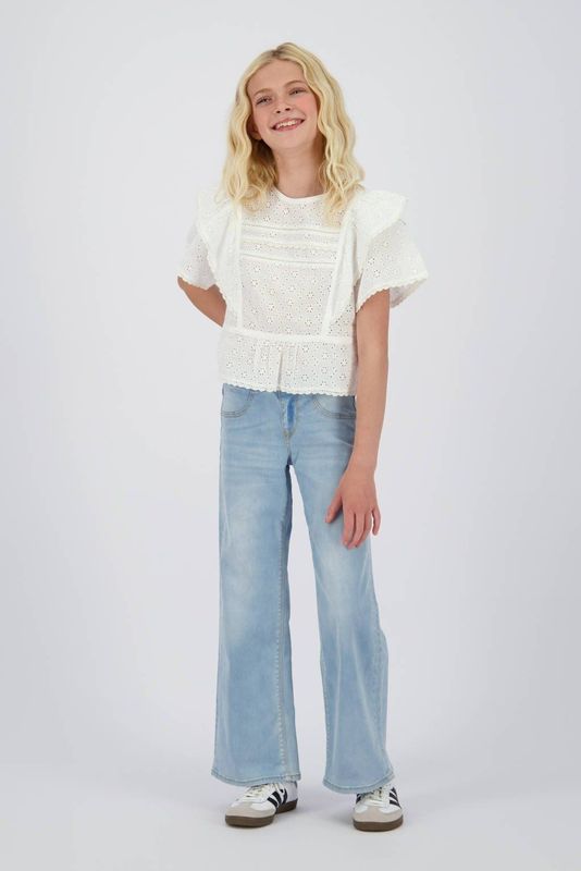 Vingino - Bellini - Jeans - Lichte Vintage Kleur - Wijde Pijp - Normale Taille