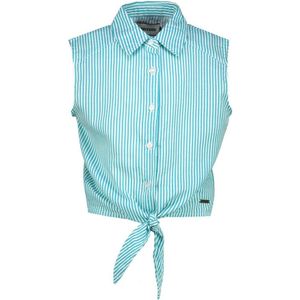 Raizzed - Meika - Blouse - Middenblauw - Mouwloos - Katoen