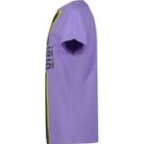 T-shirt - Paars Grijs Limegroen - 100% Polyester