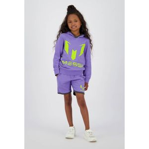 Messi - Korte Broek - Paars - Polyester - Relaxed Pasvorm