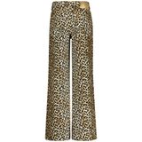 Vingino - Cassie - Jeans - Beige - Katoen - Wide Leg Pasvorm