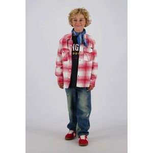 Vingino - Overhemd - Rood/Wit - Katoen - Lange Mouwen