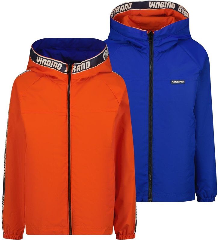 Vingino - Tasor - Reversible Jas - Rood - Waterafstotend, Winddicht, Met Capuchon