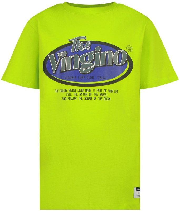 Vingino - T-shirt - Limegroen - 100% Katoen
