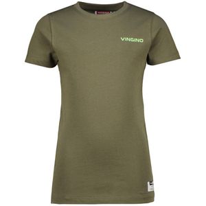 Vingino - Basic Tee - T-shirt - Armygroen - 100% Katoen