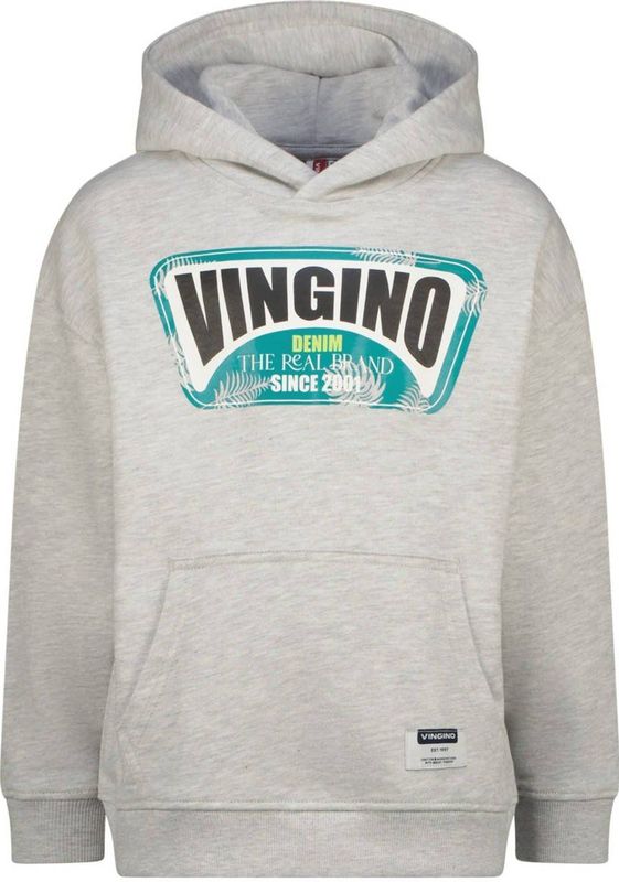 Vingino - Hoodie - Grijs - 100% Katoen - Met Capuchon