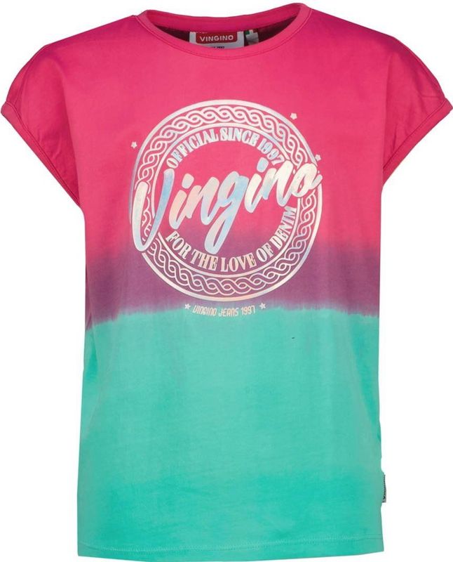 Vingino - T-shirt - Felroze - Mouwloos - 100% Katoen