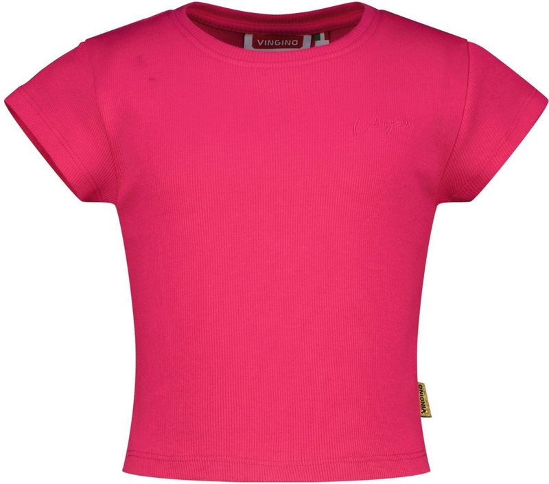 Vingino - Jasmina - T-shirt - Felroze - Katoen Elastaan