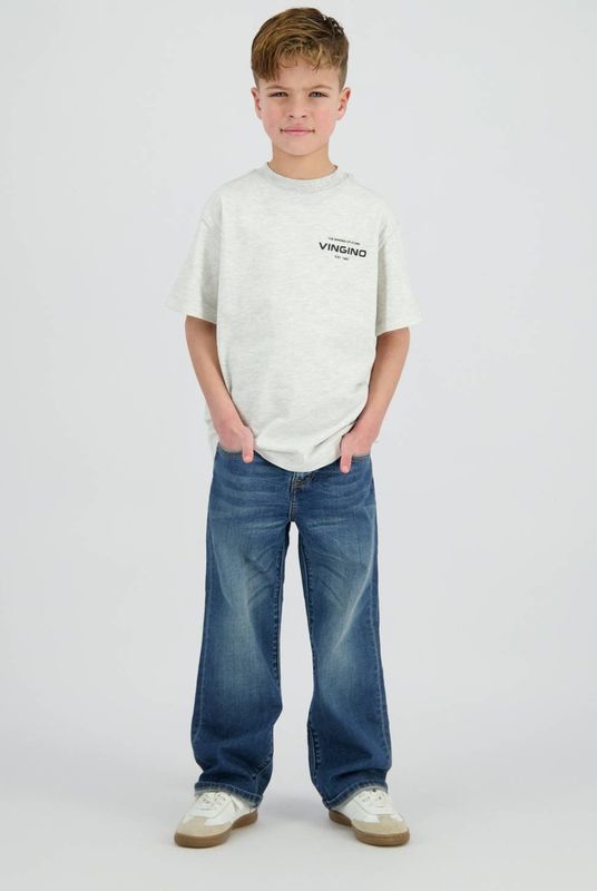 Vingino - Basic Oversized Polo - Lichtgrijs - Katoen