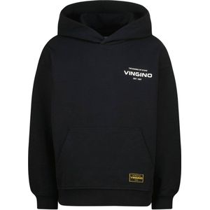 Vingino - Hoodie - Zwart - 100% Katoen - Casual voor Jongens