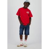 Vingino - Charlie Icon - Denim Short - Medium Blue - Katoen, Polyester, Elastaan