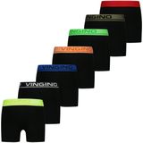 Vingino - Set van 7 - Boxershorts - Zwart - Stretchkatoen