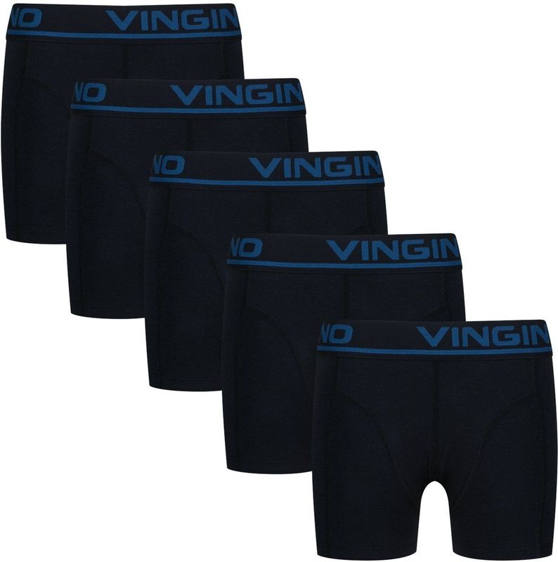 Vingino - Boxershorts - Donkerblauw - Stretchkatoen - Set van 5