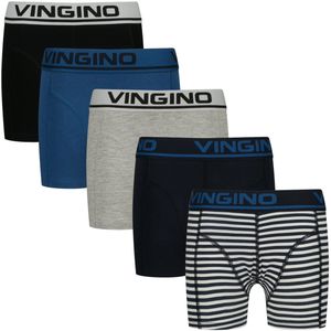 Vingino - Boxershorts - Donkerblauw - Stretchkatoen - Set van 5