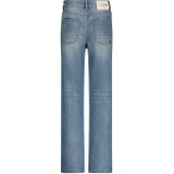 Vingino - Straight Fit - Jeans - Medium Blue - Denim met Rits- en Knoopsluiting