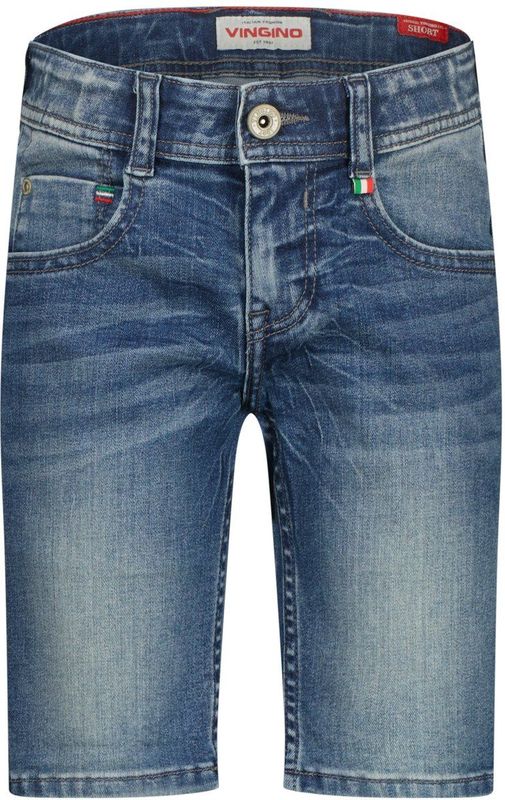 Vingino - Denim Short - Medium Blue - Regular Pasvorm - 5-Pocket Design