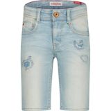 Vingino - Curzio Damage - Korte Broek - Blauw - Katoen Polyester Elastaan
