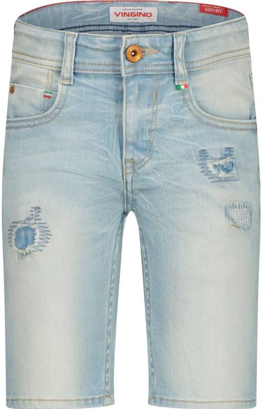 Vingino - Curzio Damage - Korte Broek - Blauw - Katoen Polyester Elastaan