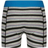 Vingino - Stripe - Boxershorts - Grijs Melange/Oranje/Lichtblauw - Set van 3