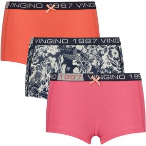 Vingino - Set van 3 - Boxershorts - Roze Donkerblauw Oranje