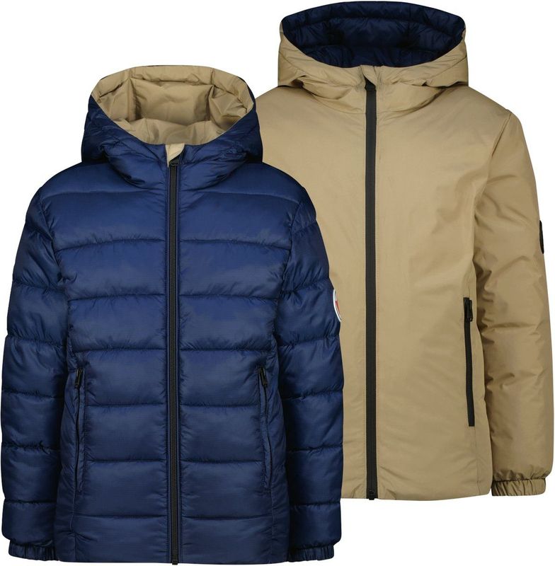 Vingino - Reversible Jas - Donkerblauw - Waterafstotend - Voor Jongens