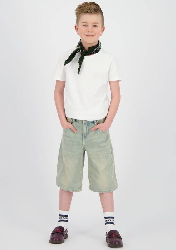 Vingino - Cristian - Korte Broek - Tinted Mid Blue - Relaxed Fit