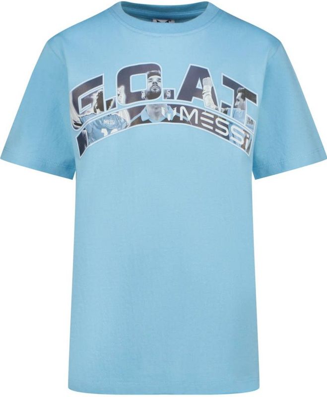 Messi - T-shirt - Lichtblauw - Katoen/Polyester - Korte Mouw