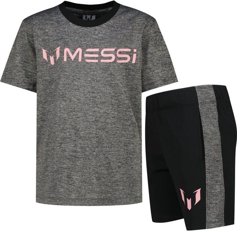 Messi - Jongensset - T-shirt en Korte Broek - Blauw - Katoen