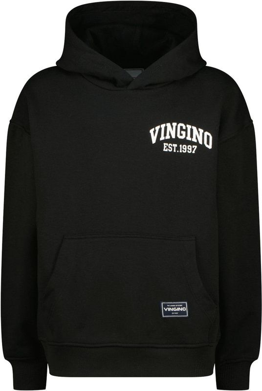 Vingino - Hoodie - Zwart - Met Capuchon - 100% Katoen