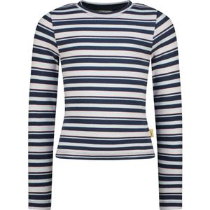 VINGINO - Shirt - Pastelblauw Donkerblauw Rosa - Lange Mouwen