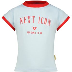Vingino Hely Tops & T-shirts Meisjes - Shirt - Lichtblauw - Maat 152