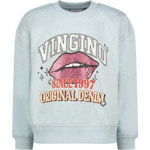 VINGINO - Nisanne - Sweatshirt - Lichtblauw - Ronde Hals - Lange Mouw