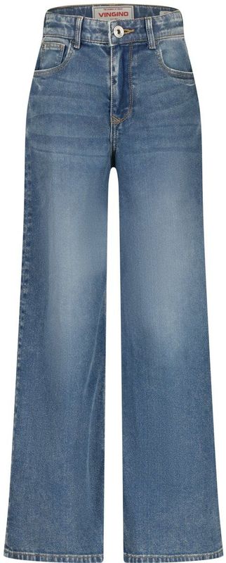 Vingino - Carice - Jeans - Medium Blauw - Wijde Pasvorm