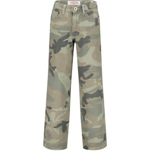 Vingino - Cassie - Jeans - Groen - Wide Leg Pasvorm