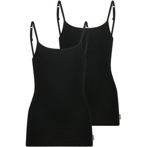 Vingino - Girls Singlet 2 Pack - Nachtkleding - Zwart