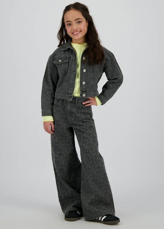 Raizzed - Monaco Laser - Jeans - Wijd Uitlopend Model - Hoge Taille - Sterrenprint