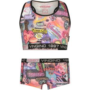 Vingino - BH-top en Short - Stretchkatoen - All-over Print