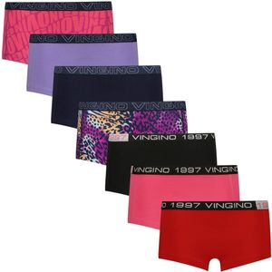 Vingino - Boxershort - Set van 7 - Paars - Roze - Zwart
