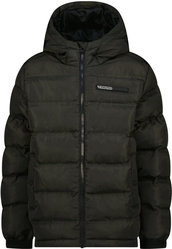 Vingino - Tisal - Gewatteerde Jas - Grijs - Met Capuchon