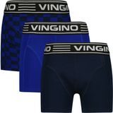 Vingino - Boxershorts - Blauw - Set van 3