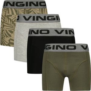 Vingino - Boxershorts - Groen/Zwart - Set van 4