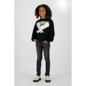 Vingino - Alice - Skinny Jeans - Zwart - Regular Waist