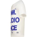 Vingino - T-shirt - Wit/Blauw - 100% Katoen