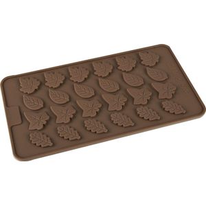 Chocoladevorm mal blaadjes bladeren siliconen vorm voor chocolade ijsklontjes fondant