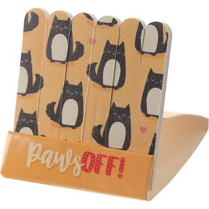 nagelvijl Kat Feline oranje 6 stuks