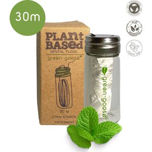 green-goose® Bio-based Flosdraad | 3 meter | Biologisch Afbreekbaar| Vegan Maisvezel Flosdraad | Duurzaam | Milieuvriendelijk | Minimal Waste