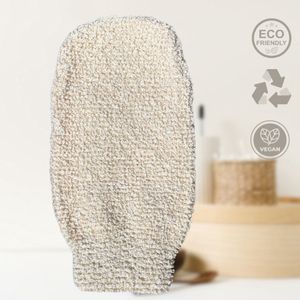 green-goose Ramie Scrubhandschoen - Biologisch Afbreekbaar - Dubbelzijdig te gebruiken - Ramie Dual Sided Exfoliating Glove Hand